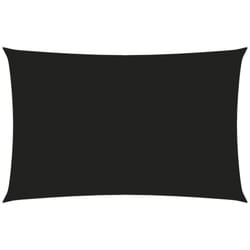 Vela parasole in tessuto oxford rettangolare 3 x 6 m nero