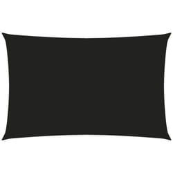 Helloshop26 - Vela parasole in tessuto oxford rettangolare 4 x 7 m nero