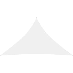 Ombrellone a vela triangolare in tessuto oxford 2,5 x 2,5 x 3,5 mt bianco