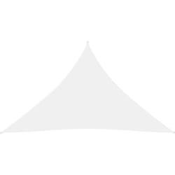 Vela parasole in tessuto oxford triangolare 3,5 x 3,5 x 4,9 mt bianco