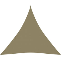 Helloshop26 - Vela parasole in tessuto Oxford triangolare 3 x 3 x 3 m beige