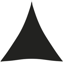 Telo parasole a vela parasole triangolare in tessuto Oxford 3 x 4 x 4 m nero