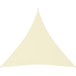 Telo parasole vela parasole triangolare in tessuto oxford 6 x 6 x 6 mt crema