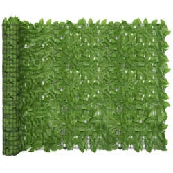 Helloshop26 - Paravento per balcone, protezione privacy, paravento con foglie verdi 500 x 150 cm