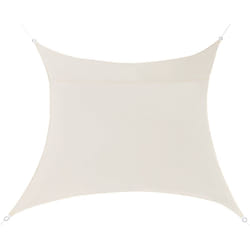 Telo protettivo vela ombreggiante poliestere poliuretano quadrato 2x2 m beige