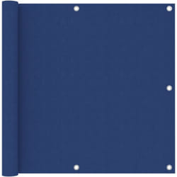 Helloshop26 - Paravento per balcone, protezione privacy, paravento 90 x 300 cm, tessuto oxford blu