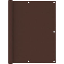Helloshop26 - Paravento per balcone, protezione privacy, paravento 120 x 300 cm, tessuto oxford marrone