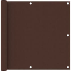 Helloshop26 - Paravento per balcone, protezione privacy, paravento 90 x 300 cm, tessuto oxford marrone