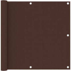 Helloshop26 - Paravento per balcone, protezione privacy, paravento 90 x 600 cm, tessuto oxford marrone