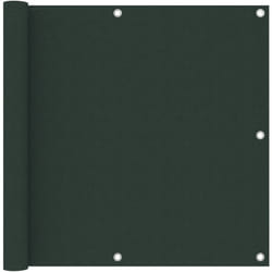 Helloshop26 - Paravento per balcone, protezione privacy, paravento, verde scuro, 90 x 500 cm, in tessuto oxford
