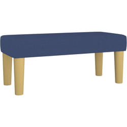 Panca panca 70 x 30 x 30 cm tessuto blu