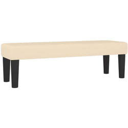 Panca panca 100 x 30 x 30 cm tessuto panna