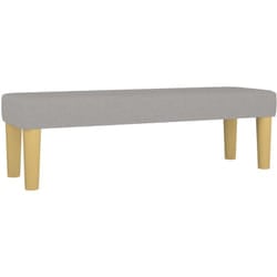 Helloshop26 - Panca panca 100 x 30 x 30 cm tessuto grigio chiaro
