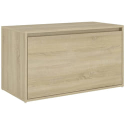 Panca da ingresso panca 80 x 40 x 45 cm in truciolare rovere Sonoma