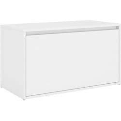 Panca da ingresso panca 80 x 40 x 45 cm in truciolato bianco