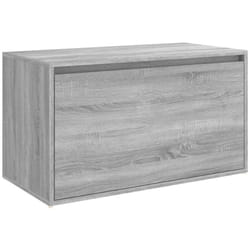 Panca da ingresso panca 80 x 40 x 45 cm in multistrato grigio