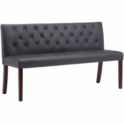 Caratterizzata da un design dello schienale con motivo a bottoni, questa panca retrò e classica è perfetta per corridoi, sogg ...