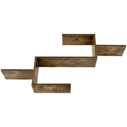 Mensola a muro di design per mobili contenitori con superfici 104 cm effetto legno scuro