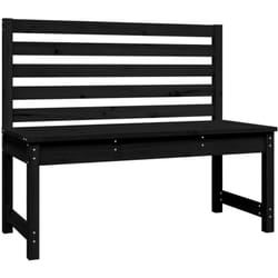 Helloshop26 - Panca da giardino per esterni, mobili da terrazza, 109 x 48 x 91,5 cm, in legno massiccio di pino nero