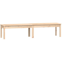 Panca da giardino mobile da giardino per esterni terrazza a 2 posti 203,5 x 44 x 45 cm in legno di pino massiccio