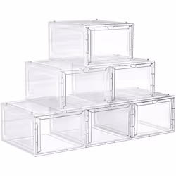 Scatole per scarpe in plastica impilabili (misura fino a 45) ti aiutano a organizzare le tue scarpe in modo da poterle trovar ...