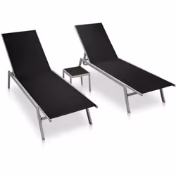 Questo set di 2 sedie a sdraio, con un tavolino abbinato, è l'ideale per trascorrere un pomeriggio rilassante in giardino o i ...