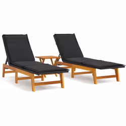 Questo set di mobili da giardino, dal design elegante e contemporaneo, sarà un'ottima scelta per rilassarti in giardino. Legn ...