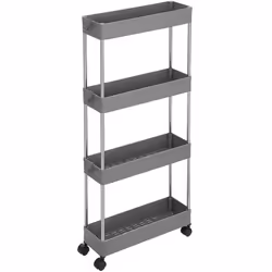 Caratteristiche: Colore: Grigio Materiali: Polipropilene, tubo di ferro Dimensioni totali: 40 x 13 x 86 cm (L x L x A) Peso t ...