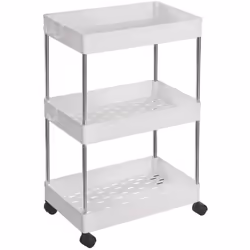 Scegli questo carrello da 40 x 22 x 60 cm a 3 livelli. Ti aiuterà a ordinare tutti i tuoi prodotti per il bagno, gli utensili ...