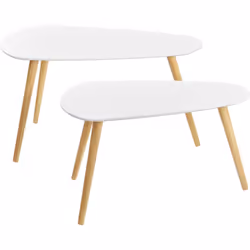 Set di 2 tavolini Questi tavolini si distinguono non solo per il loro aspetto molto elegante ma anche per la loro qualità. Sa ...