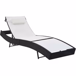 Questa poltrona lounge in rattan di qualità con 4 posizioni regolabili unisce eleganza e funzionalità. Realizzata in rattan P ...