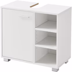 Sottolavello Questo mobile sottolavabo moderno e pratico può diventare un accessorio utile ed estetico per il tuo bagno. Desc ...