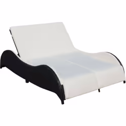 Questa poltrona lounge in resina di alta qualità, dalla forma ondulata, per 2 persone, unisce eleganza e funzionalità e diven ...