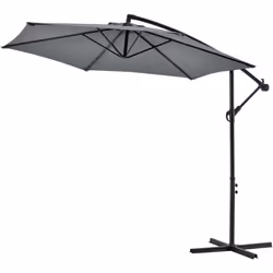 Ombrellone offset esagonale Questo ombrellone decentrato renderà il vostro giardino, la vostra terrazza o il vostro balcone m ...