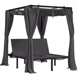 Questo lettino doppio è una perfetta combinazione di stile e funzionalità. È ideale per rilassarsi a bordo piscina, sulla ter ...