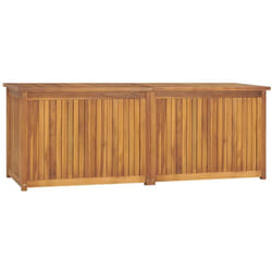 Helloshop26 - Baule da giardino 150 x 50 x 55 cm in legno massello di teak