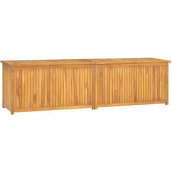 Helloshop26 - Baule da giardino 200 x 50 x 55 cm in legno massello di teak