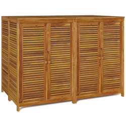 Helloshop26 - Cassetta portaoggetti per mobili da giardino 140 x 87 x 104 cm in legno massello di acacia