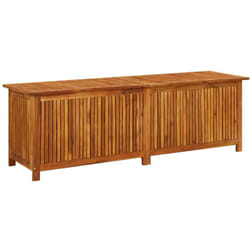 Cassetta portaoggetti per mobili da giardino 175 x 50 x 58 cm in legno massello di acacia