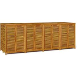 Cassetta portaoggetti per mobili da giardino 280 x 87 x 104 cm in legno massello di acacia