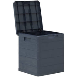 Helloshop26 - Cassetta portaoggetti per mobili da giardino 90 litri antracite