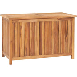 Cassetta portaoggetti per mobili da giardino 90 x 50 x 58 cm in legno massello di teak