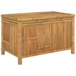Cassetta portaoggetti per mobili da giardino in bambù 90 x 52 x 55 cm