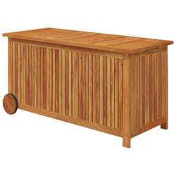 Helloshop26 - Cassetta portaoggetti per mobili da giardino con ruote 113 x 50 x 58 cm in legno di acacia