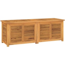 Scatola portaoggetti da giardino e borsa 150 x 50 x 53 cm in legno massello di teak