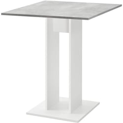 Sala da pranzo cucina soggiorno tavolo quadrato 65 cm grigio bianco