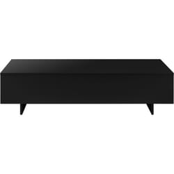 Tavolino da salotto in truciolare melaminico 115 cm nero