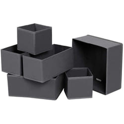 Organizzatori per cassetti Divisori per tavolo da toeletta Set di 6 contenitori pieghevoli in tessuto per calzini, biancheria intima, reggiseni,