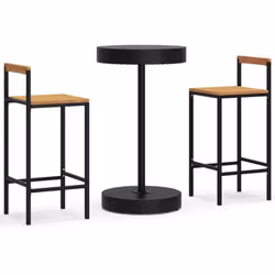 Questo set bar da giardino alla moda, che unisce stile e funzionalità, è sicuramente destinato a diventare il fulcro del tuo  ...