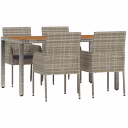 Questo set da pranzo da giardino alla moda, dal design elegante e contemporaneo, è un'ottima scelta per cenare o rilassarsi n ...